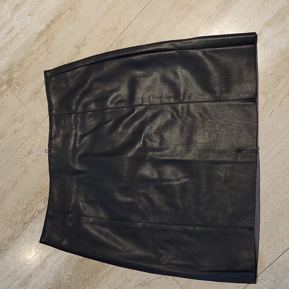 Faux leather h&m miniskirt